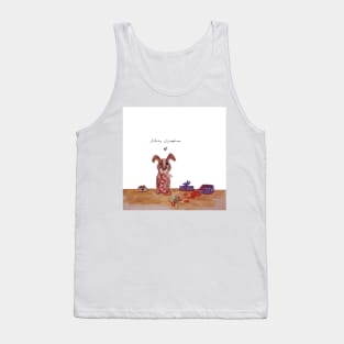 Merry Woofmas Illustration Tank Top